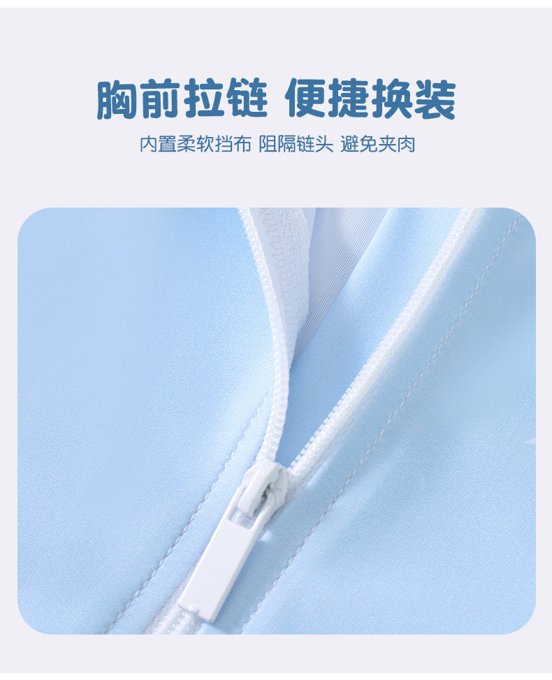 Đồ Bơi Liền Thân Cho Bé Gái Cộc Tay Mermaid Tím