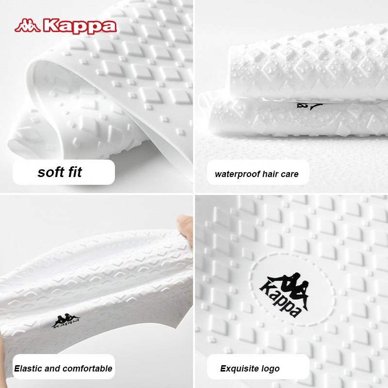 Mũ Bơi Silicone Chống Bí Chống Nóng KAPPA 007 Trắng