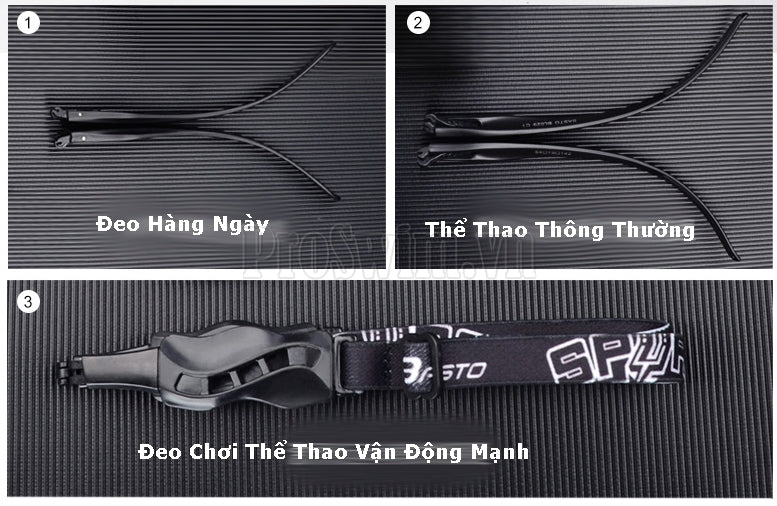 Bộ Kính Bóng Đá Bóng Rổ Tennis Cho Người Cận 3 Chức Năng Basto - Gọng Bạc - ProSwim.vn