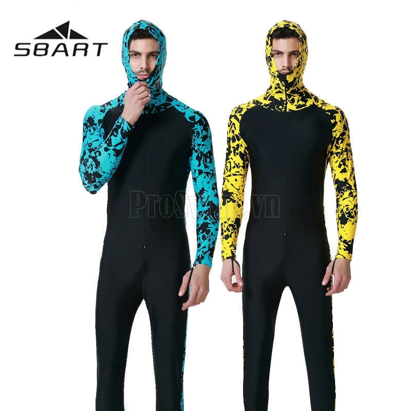 Bộ Bơi Liền Quần Tới Gót Sbart 1009 Nam Xanh Đen - ProSwim.vn