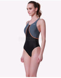 Bộ Bơi Liền Chéo Chuyên Nghiệp Sbart 8007 Đen Ghi - ProSwim.vn