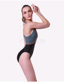Bộ Bơi Liền Chéo Chuyên Nghiệp Sbart 8007 Đen Ghi - ProSwim.vn