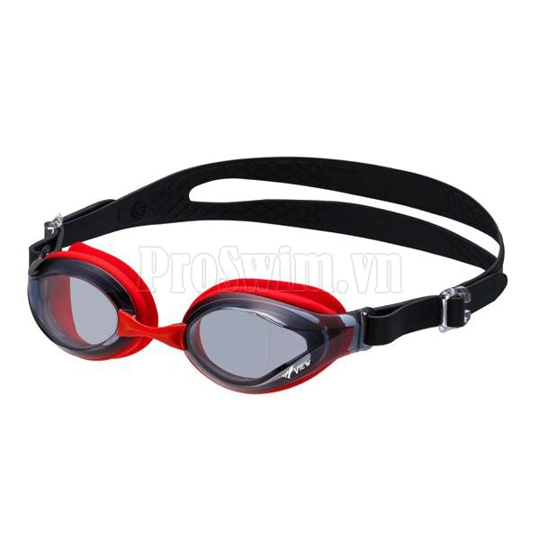 Kính Bơi Trẻ Em Nhật Góc Rộng 6-12 tuổi - Đen Đỏ - ProSwim.vn