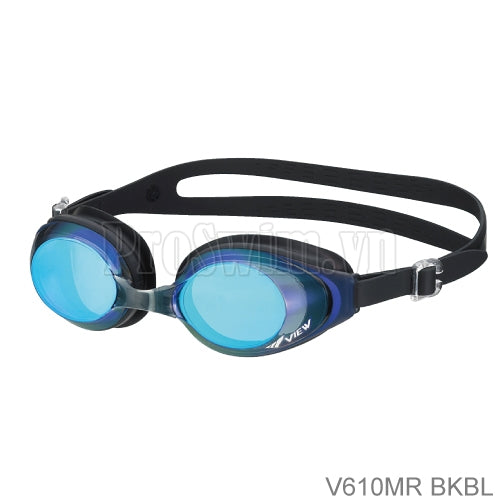 Kính Bơi Nhật V610 Tráng Gương Xanh Đen - ProSwim.vn
