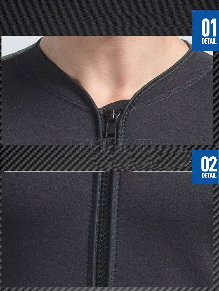 Bộ Bơi Liền Giữ Nhiệt Wetsuit Sbart Xanh Đen Dài Tới Gối Dày 2mm - ProSwim.vn