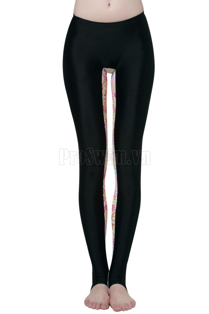 Quần Dài Tới Gót Nữ Sbart 809 Đen Hoa - ProSwim.vn