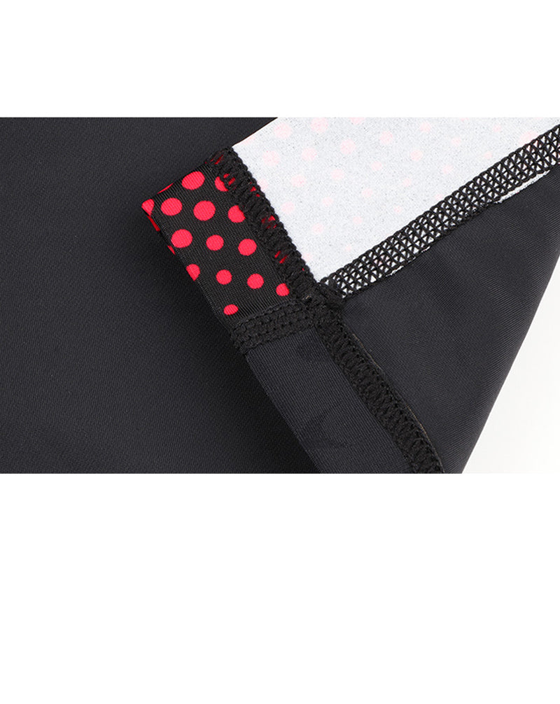 Quần Bơi Nam Yingfa Tới Gối 3823 Đen Đỏ