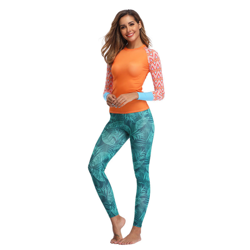 Bộ bơi nữ dạng rời dài tay 2 món