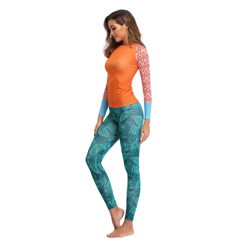 Bộ bơi nữ dạng rời dài tay 2 món