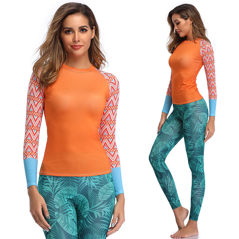 Bộ bơi nữ dạng rời dài tay 2 món