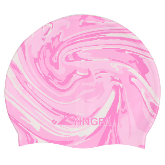 Mũ Bơi Chống Nước YINGFA Họa Tiết Hồng