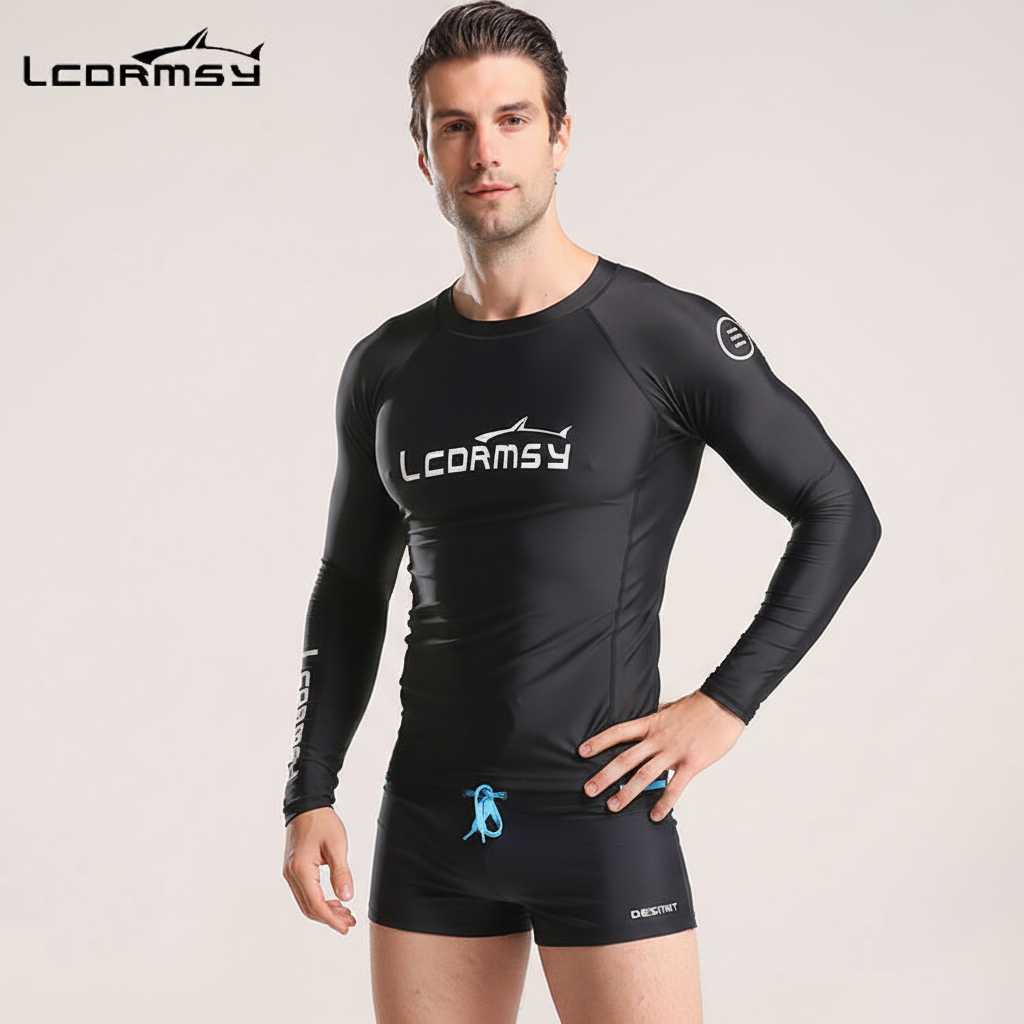 Bộ Quần Áo Bơi Cho Nam Chống Nắng Dài Tay LC Quần đi biển - ProSwim.vn