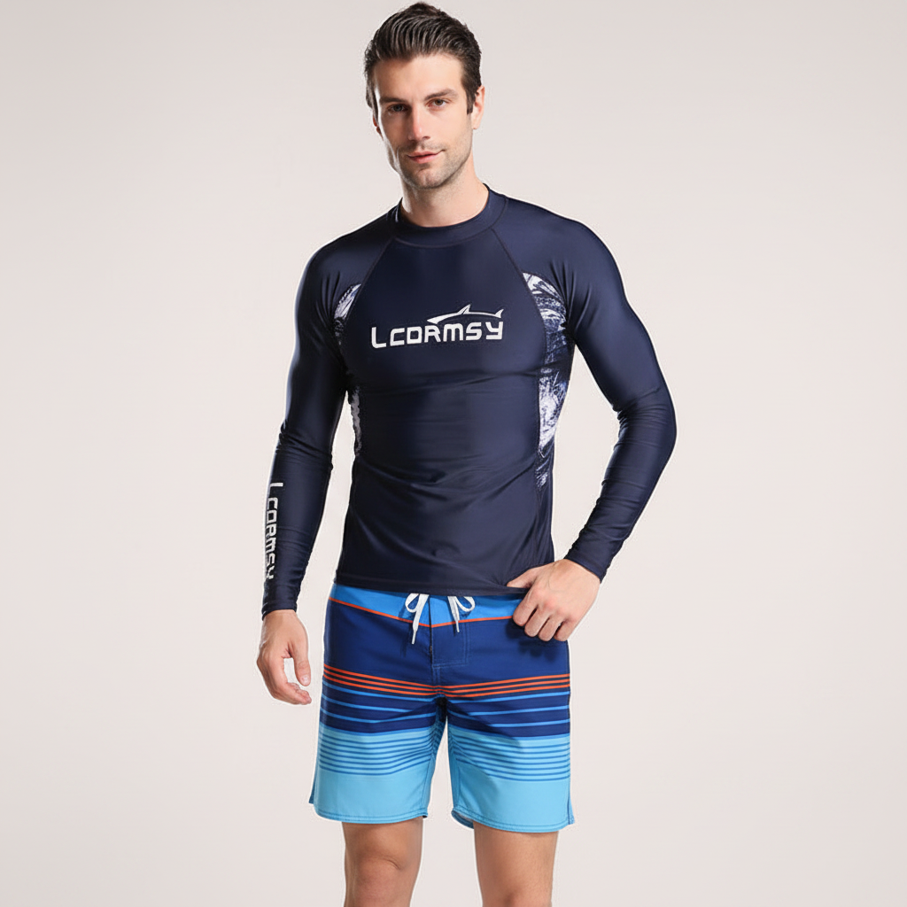Bộ Quần Áo Bơi Cho Nam Chống Nắng Dài Tay LC Quần đi biển SB - ProSwim.vn