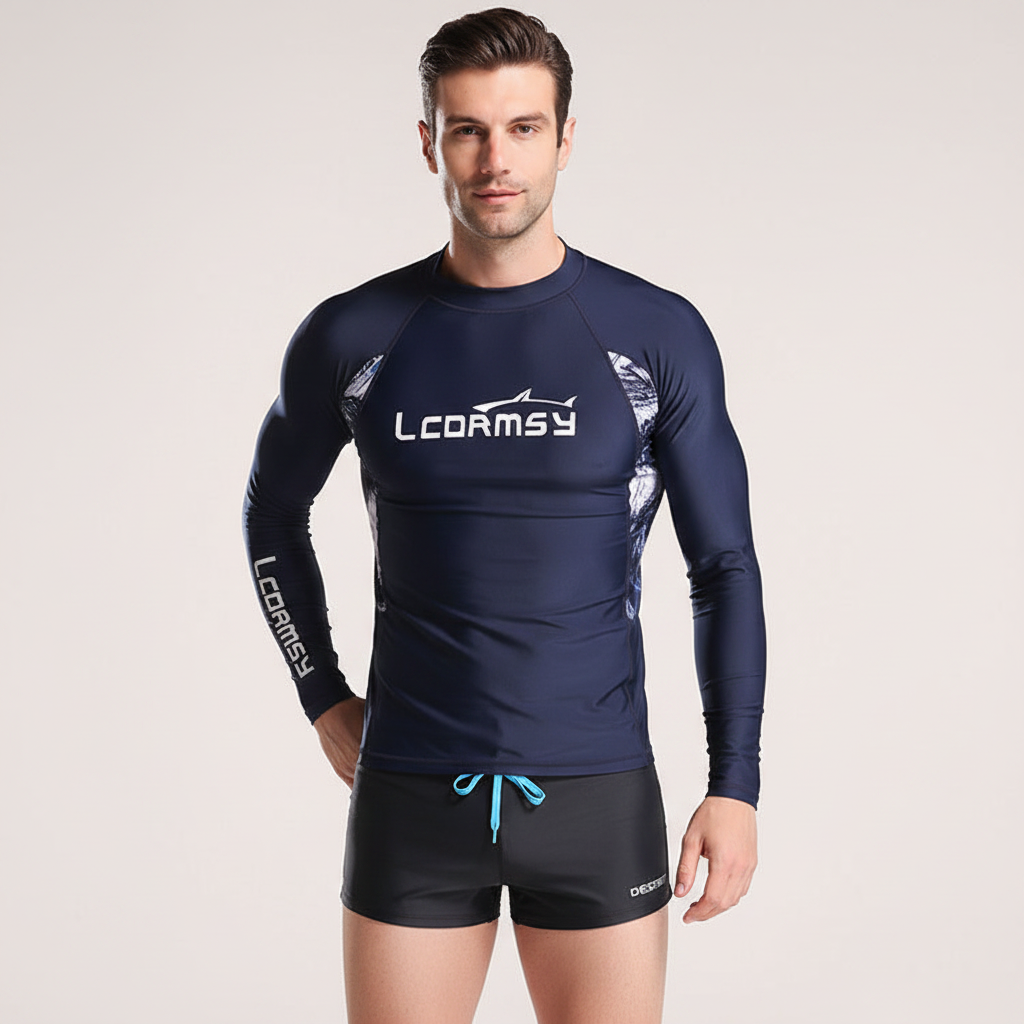 Bộ Quần Áo Bơi Cho Nam Chống Nắng Dài Tay LC Quần đi biển - ProSwim.vn