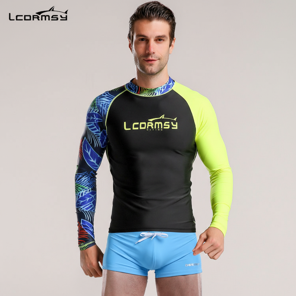 Bộ Quần Áo Bơi Cho Nam Chống Nắng Dài Tay LC Quần đi biển - ProSwim.vn