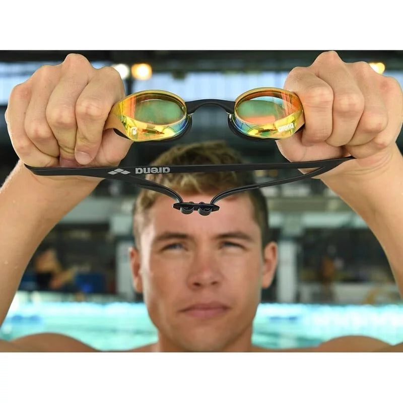 Kính bơi Arena Cobra Ultra Mirror AGL-180M Phiên bản SWIPE - Màu Mắt Vàng Bơi Indoor - Bơi Trong Nhà - ProSwim.vn
