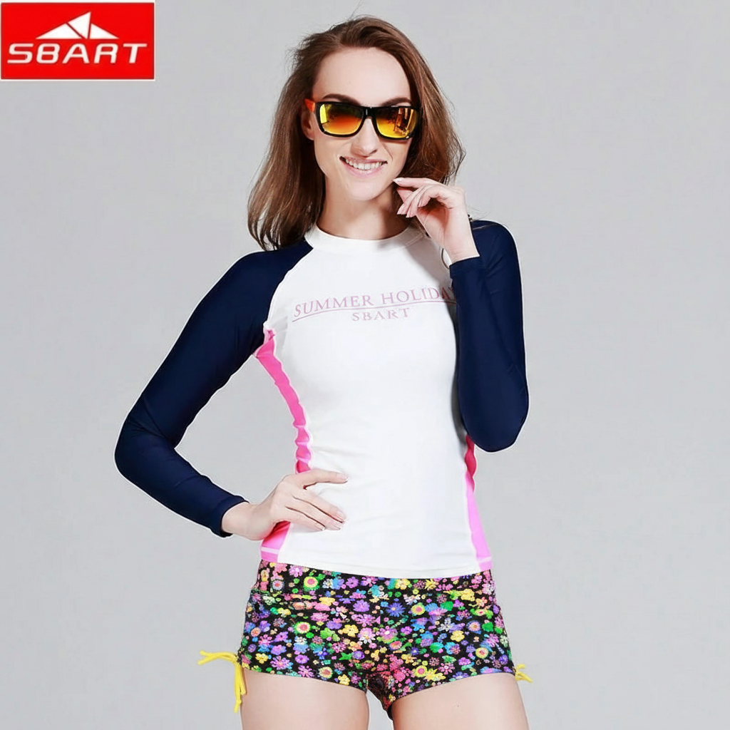 Bộ bơi nữ dài tay kín đáo SBART - Set 3 món