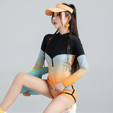 Bộ bơi nữ dạng rời dài tay 3 món đa năng SM3124