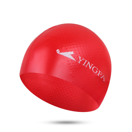 Mũ Bơi Chống Nước YINGFA Chống Trượt Màu Đỏ