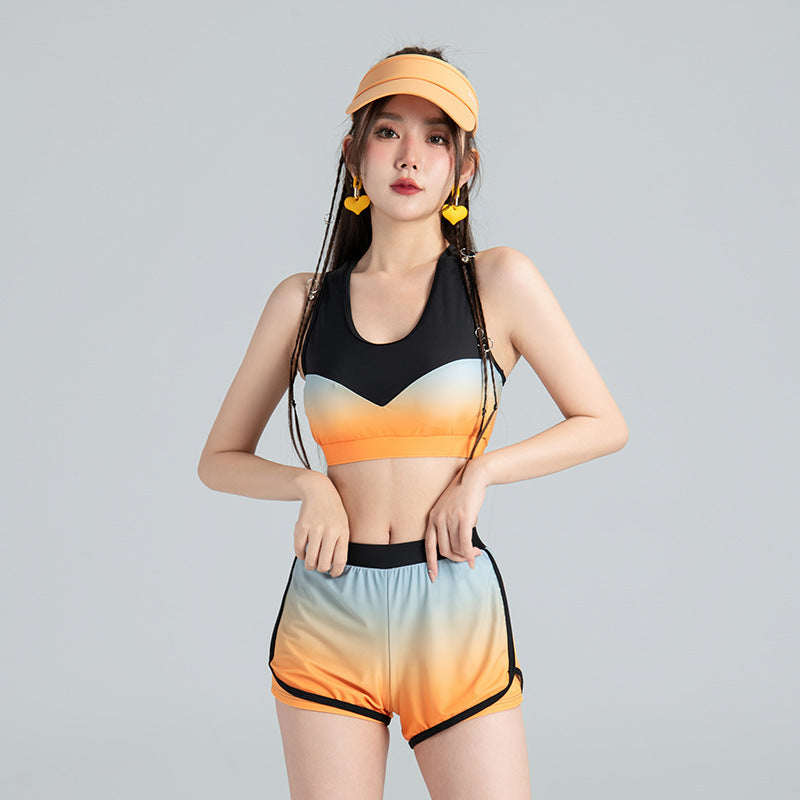 Bộ bơi nữ dạng rời dài tay 3 món đa năng SM3124