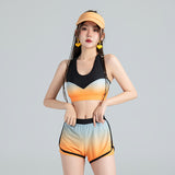 Bộ bơi nữ dạng rời dài tay 3 món đa năng SM3124