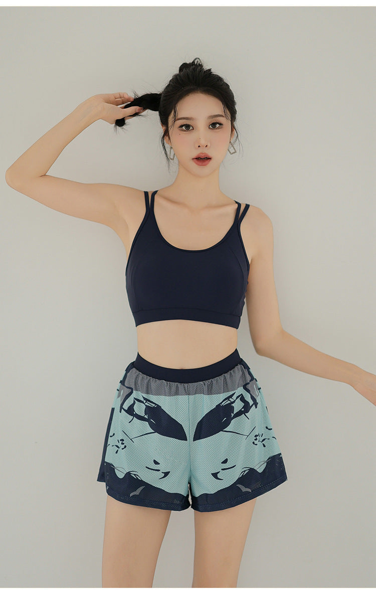 Bộ bơi nữ dạng rời dài tay 3 món đa năng SM2451