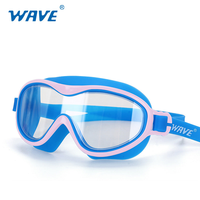 Kính Bơi Trẻ Em Mắt Rộng Panorama Wave – Mầu Xanh Hồng