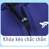 Bộ Bơi Giữ Nhiệt Trời Lạnh Cho Bé Gái Dạng Rời Dày 2.5mm WS587 Tím