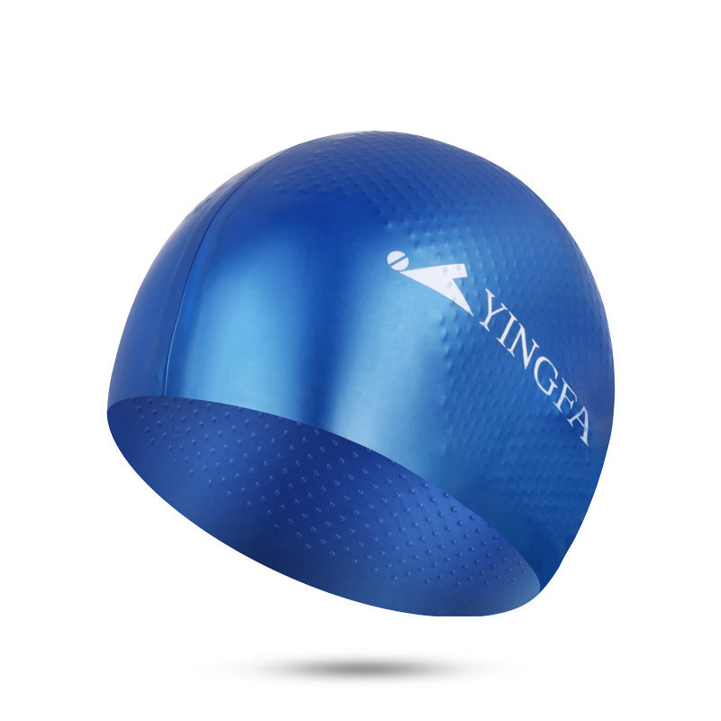 Mũ Bơi Chống Nước YINGFA Chống Trượt Màu Xanh Navy - ProSwim.vn