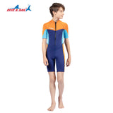 Bộ Bơi Giữ Nhiệt Trời Lạnh Cho Bé Trai Thiếu Niên Dạng Liền Dày 2.5mm WS604