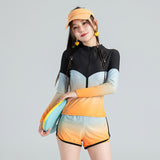 Bộ bơi nữ dạng rời dài tay 3 món đa năng SM3124