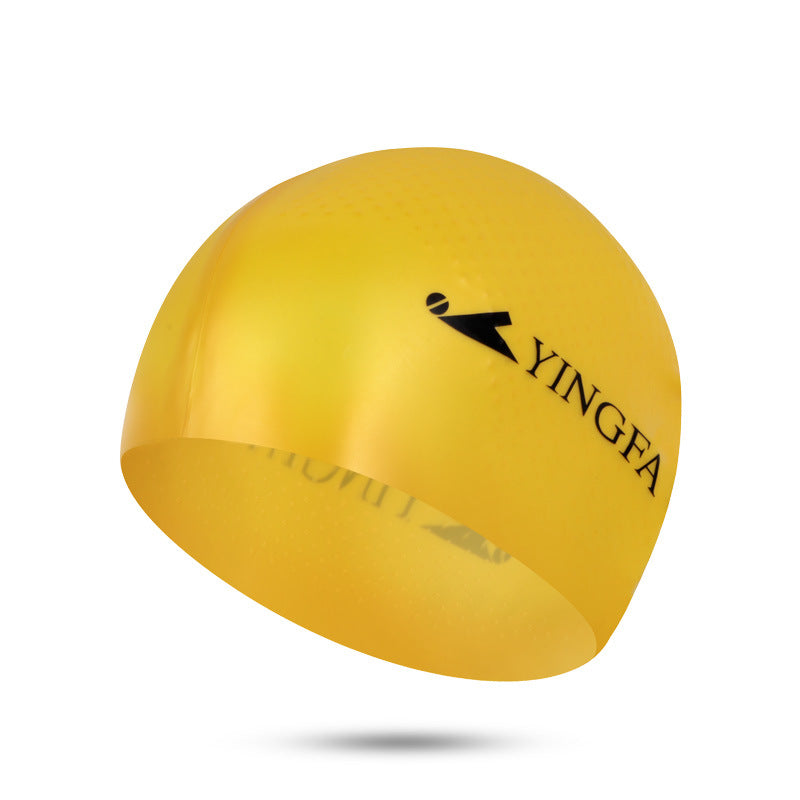 Mũ Bơi Chống Nước YINGFA Chống Trượt Màu Xanh Navy - ProSwim.vn