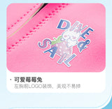 Bộ Bơi Giữ Nhiệt Trời Lạnh Cho Bé Gái Dạng Rời Dày 2.5mm WS781 Hồng