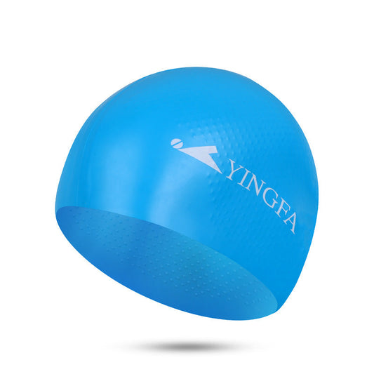 Mũ Bơi Chống Nước YINGFA Chống Trượt Màu Xanh - ProSwim.vn