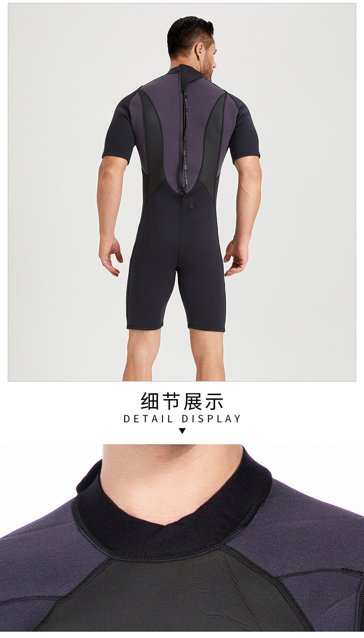 Đồ bơi giữ nhiệt nam liền thân wetsuit dày 3mm chính hãng ZCCO dành cho bơi trời lạnh MS301