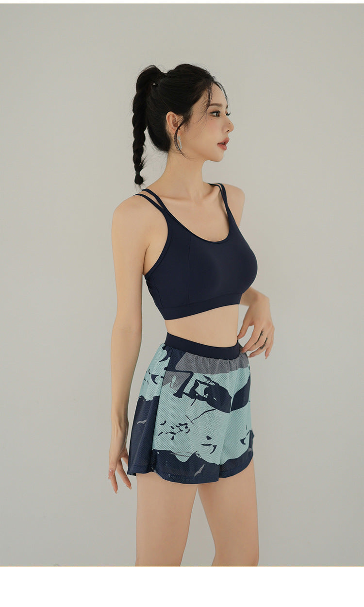 Bộ bơi nữ dạng rời dài tay 3 món đa năng SM2451