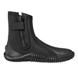 Giày lặn biển chuyên nghiệp cao cổ có khóa kéo chất liệu giữ ấm giữ nhiệt 5mm đế cứng bảo vệ chân