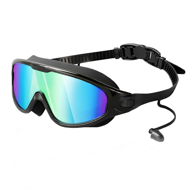 Kính bơi người lớn mắt to tầm nhìn rộng panorama kèm nút tai - bản tráng gương bơi ngoài trời - ProSwim.vn