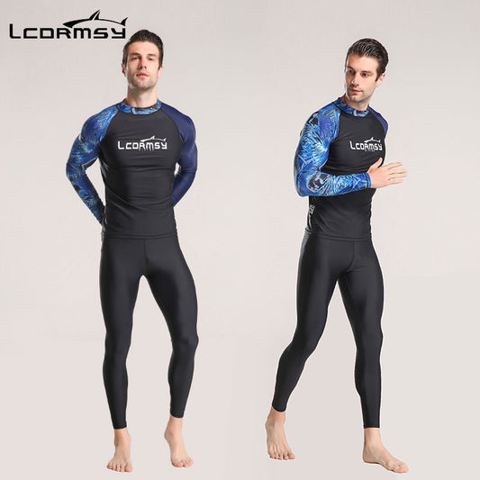 Bộ Quần Áo Bơi Cho Nam Chống Nắng Dài Tay LC751