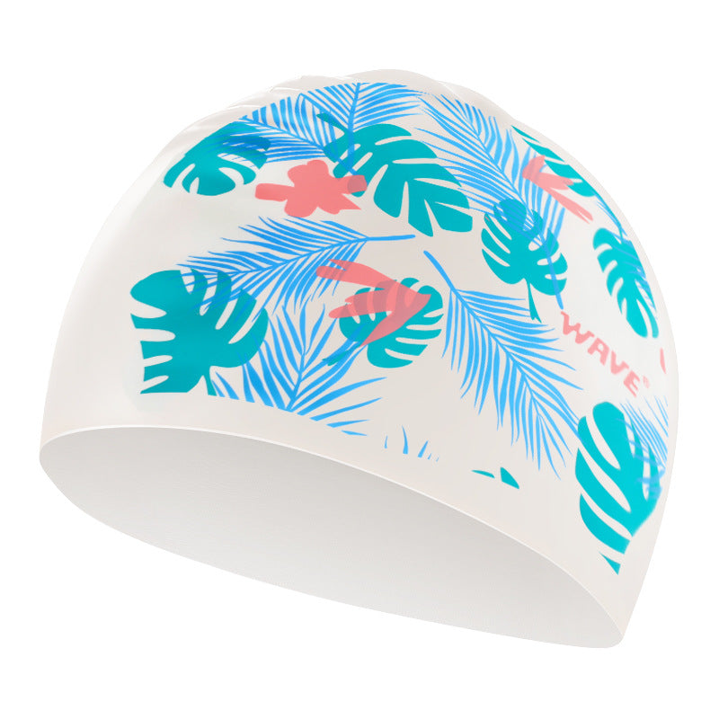 Mũ Bơi Silicone WAVE Họa Tiết