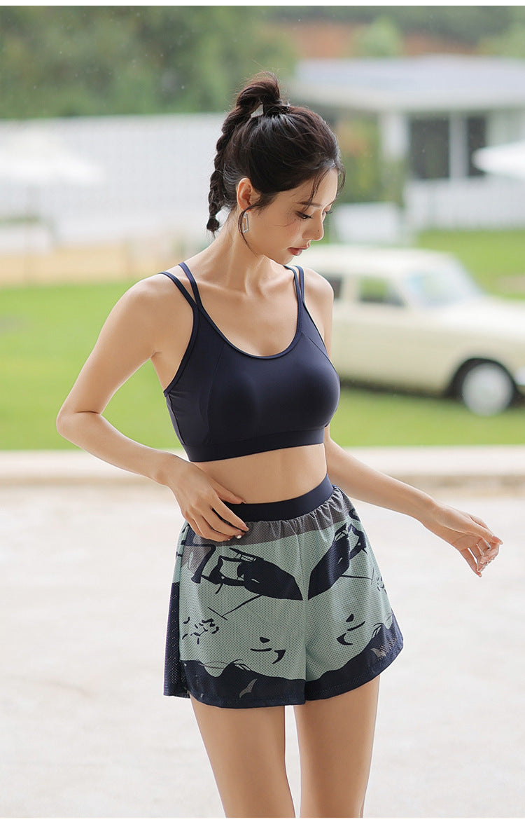 Bộ bơi nữ dạng rời dài tay 3 món đa năng SM2451