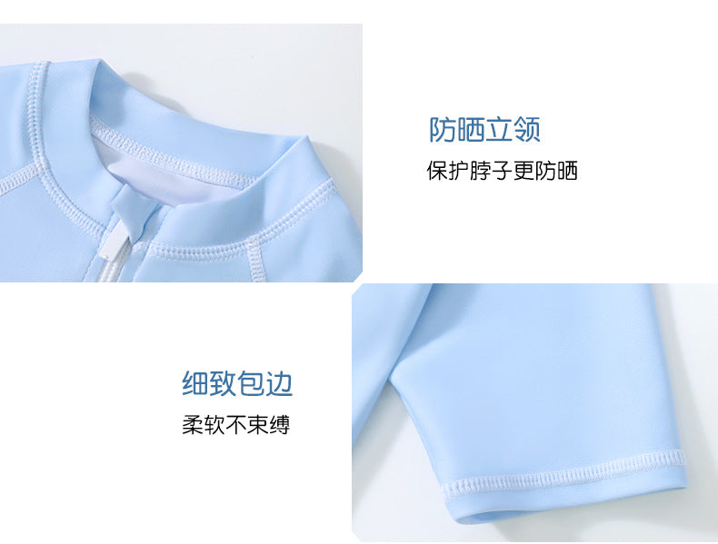 Đồ Bơi Liền Thân Cho Bé Gái Cộc Tay Mermaid Tím