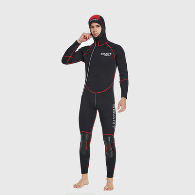 Bộ Quần Áo Lặn Biển 3mm Wetsuit Cao Cấp Lót Nhung SBART Giữ Ấm Giữ Nhiệt Kéo Khoá 1 Mảnh Có Mũ Trùm Đầu Che Tai - ProSwim.vn