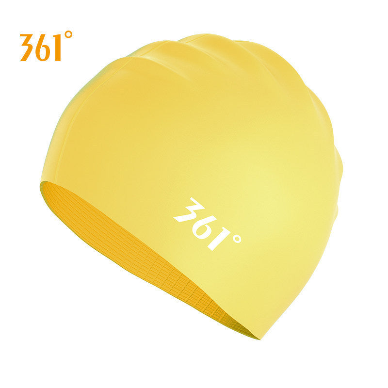 Mũ Bơi Chống Ướt Tóc 361 Kiểu Trơn Màu Trắng