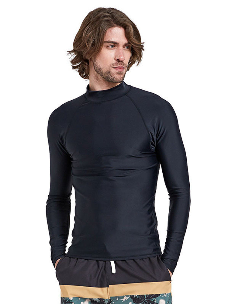 Áo Bơi Dài Tay Cao Cổ Chống Nắng Chống UV Nam SBART 7013 Đen