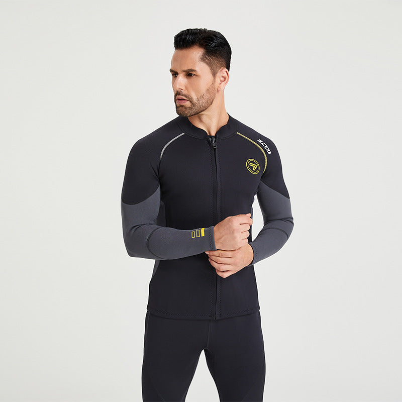 Áo Bơi Giữ Nhiệt Nam Dày 1.5mm Wetsuit Dạng Vest Kéo Khóa ZCCO