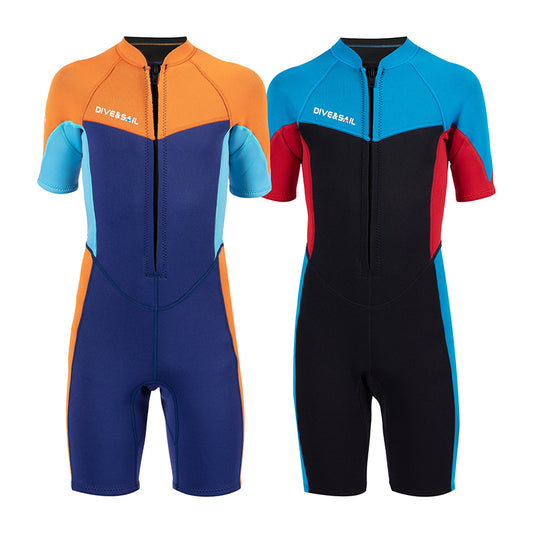Bộ Bơi Giữ Nhiệt Trời Lạnh Cho Bé Trai Thiếu Niên Dạng Liền Dày 2.5mm WS604