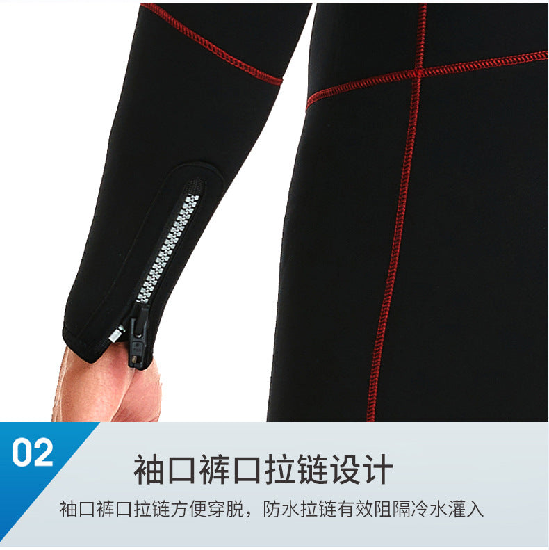 Bộ Quần Áo Lặn Biển 5mm Wetsuit Cao Cấp SBART Giữ Ấm Giữ Nhiệt Kéo Khoá 1 Mảnh Có Mũ Trùm Đầu Che Tai - ProSwim.vn