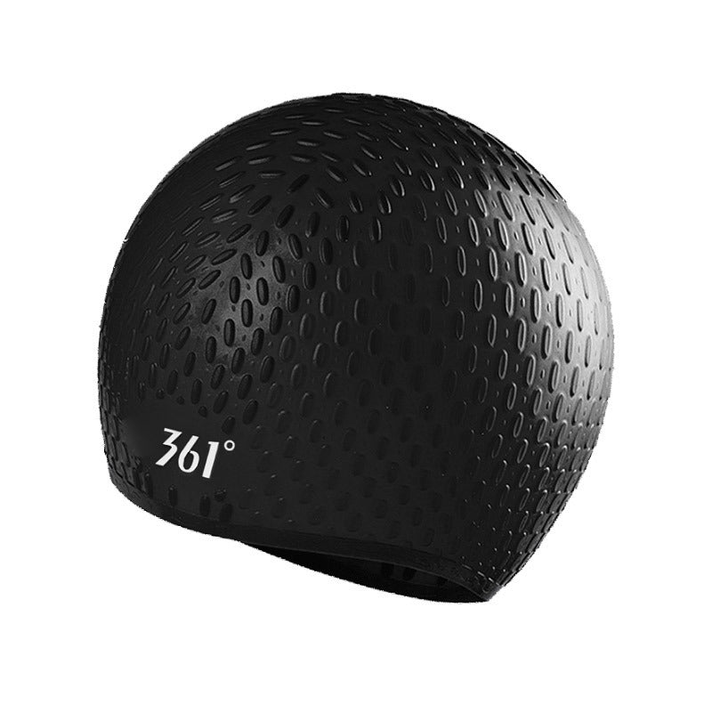 Mũ Bơi Silicone Chống Bí 361 Đen