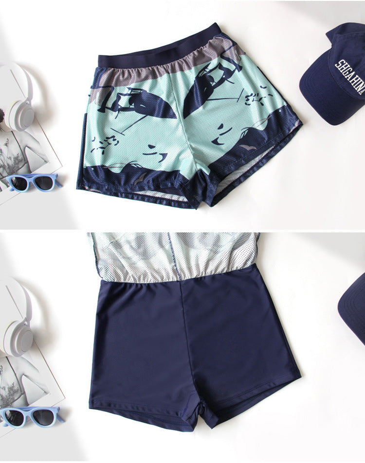 Bộ bơi nữ dạng rời dài tay 3 món đa năng SM2451